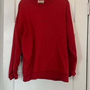 Acne Studio Red Crewneck Sweater